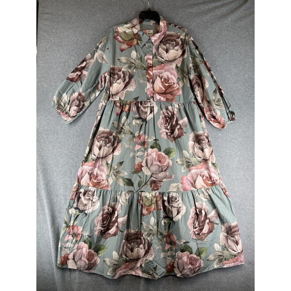 Loverly Grey x Anthropologie The Bettina Shirt Dress Size Large